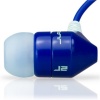 JBuds J2 Premium Hi-FI Noise Isolating Earbuds Style Headphones (Boqari Blue)