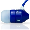 JBuds J2 Premium Hi-FI Noise Isolating Earbuds Style Headphones (Boqari Blue)