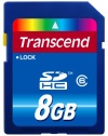 Transcend 8 GB  SDHC Class 6 Flash Memory Card TS8GSDHC6E