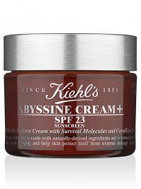 This skin-age deterrent is made with naturally-derived ingredients and is formulated to help reduce the signs of aging and help skin protect itself from external damage. Abyssine, a survival molecule which thrives under the extreme conditions in hydrothermal ocean vents, helps soothe and protect skin. This skin-age deterrent is made with naturally-derived ingredients and is formulated to help reduce the signs of aging and help skin protect itself from external damage. Abyssine, a survival molecule which thrives under the extreme conditions in hydrothermal ocean vents, helps soothe and protect skin.