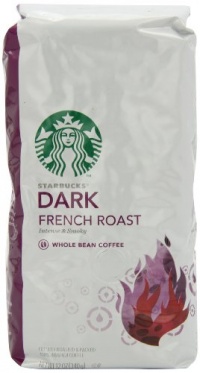 Starbucks Dark French Roast Coffee, Whole Bean, 12-Ounce Bags (Pack of 3) Starbucks Dark French Roast Coffee, Whole Bean, 12-Ounce Bags (Pack of 3)