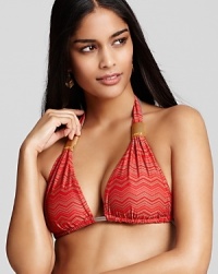 Go global with this halter bikini from L*Space, striking in an an on-trend tribal print. Hinting at exotic allure, this suit is sure to wow wherever your passport takes you. Go global with this halter bikini from L*Space, striking in an an on-trend tribal print. Hinting at exotic allure, this suit is sure to wow wherever your passport takes you.