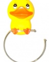 Rubber Ducky open TOWEL Ring HOLDER yellow DUCK