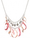 Nine West Sweet Celebration Silver-Tone Shaky Frontal Necklace, 18