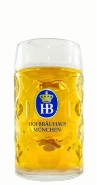 0.5 Liter HB Hofbrauhaus Munchen Dimpled Glass Beer Stein 0.5 Liter HB Hofbrauhaus Munchen Dimpled Glass Beer Stein