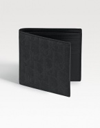 The foundation of any gentleman's style, crafted from lasting, durable coated canvas with subtle logo detail. Bill compartment Eight credit card slots 4W X 3H Made in Italy 