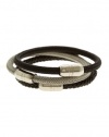 Armani Exchange Mens Leather Bracelet Set