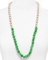 Gorgeous gobstopper gems make this kate spade new york necklace a total knockout. It's a simple shape - a classic strand - but one that packs an added punch in surprising shades.