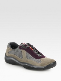 EXCLUSIVELY AT SAKS. A sneaker of renowned style and ease is stitched in a mix of leather and nylon with a comfortable rubber sole. Padded insoleRubber soleImported EXCLUSIVELY AT SAKS. A sneaker of renowned style and ease is stitched in a mix of leather and nylon with a comfortable rubber sole. Padded insoleRubber soleImported