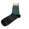 Hugo Boss Black and Blue Striped Cotton Blend Socks 50225812-001