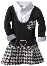Blueberi Boulevard Baby-girls Infant Mock Twofer Dress, Black, 12 Months Blueberi Boulevard Baby-girls Infant Mock Twofer Dress, Black, 12 Months