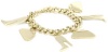 Nine West Gold-Tone Plated Shoe and Handbag Charm Bracelet