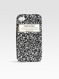 Ultra-protective plastic iPhone® case inspired by a classic notebook. Plastic2½W X 4¾H X ½DImported Please note: iPhone® not included. Ultra-protective plastic iPhone® case inspired by a classic notebook. Plastic2½W X 4¾H X ½DImported Please note: iPhone® not included.