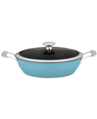 The benefits of being a lightweight-introducing famed chef Mario Batali's impossibly light cast iron braiser, a nonstick ceramic-based vessel that heats up evenly and quickly, reduces hot spots that burn food and works wonders on all cooktops. The ideal shape for everyday use and creating masterful meals all in one place. Limited lifetime warranty. The benefits of being a lightweight-introducing famed chef Mario Batali's impossibly light cast iron braiser, a nonstick ceramic-based vessel that heats up evenly and quickly, reduces hot spots that burn food and works wonders on all cooktops. The ideal shape for everyday use and creating masterful meals all in one place. Limited lifetime warranty.