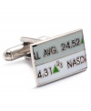 For your Wall Street fashion portfolio. These ticker cufflinks from Cufflinks Inc. are the perfect addition to your style stock.