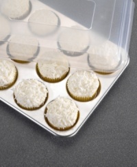 Do you know the muffin man? Now you can create the same bakery-style muffins and cupcakes with ease in this natural aluminum pan which promotes even baking and browning for ideal results every time. Lifetime warranty. Do you know the muffin man? Now you can create the same bakery-style muffins and cupcakes with ease in this natural aluminum pan which promotes even baking and browning for ideal results every time. Lifetime warranty.