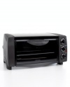 Make quick, quality pizza and other delicious dishes with this De'Longhi toaster oven. Featuring an elongated back wall that provides enough room for an entire 12 pizza, this compact cooker makes countertop cooking easy. One-year warranty. Model EO1200B.