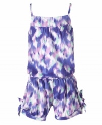 All-in-one. She can take the guesswork out of her morning routine with the simple style of this printed romper from DKNY. (Clearance) All-in-one. She can take the guesswork out of her morning routine with the simple style of this printed romper from DKNY. (Clearance)