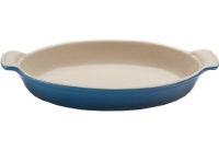 Le Creuset Heritage Stoneware 1-7/10-Quart Oval Au Gratin Dish, Marseille Le Creuset Heritage Stoneware 1-7/10-Quart Oval Au Gratin Dish, Marseille