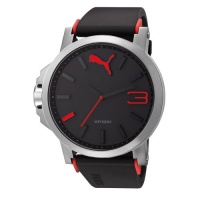 PUMA Men's PU102941003 Ultrasize Silver Analogue Watch PUMA Men's PU102941003 Ultrasize Silver Analogue Watch