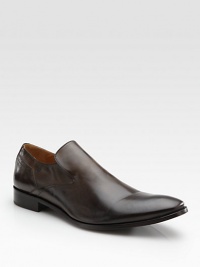 EXCLUSIVELY OURS. Renowned Italian craftsmanship defines our elegant slip-on design in fine calfskin leather. Leather lining Padded insole Leather sole Made in Italy EXCLUSIVELY OURS. Renowned Italian craftsmanship defines our elegant slip-on design in fine calfskin leather. Leather lining Padded insole Leather sole Made in Italy
