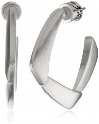 Kenneth Cole New York Silver-Tone Square Post Hoop Kenneth Cole New York Silver-Tone Square Post Hoop