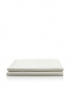 Vera Wang French Paisley Scallop Fitted Sheet, Ivory/Black, California King