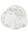 A fine vintage. Paisley Terrace place settings elevate even the most elegant tables with breezy florals grounded in graceful white porcelain. With luxe platinum banding to complement the rest of the Lenox dinnerware collection.