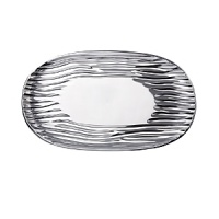 Organically molded under fire, this handmade platter exudes metal artistry with a New York edge. Organically molded under fire, this handmade platter exudes metal artistry with a New York edge.