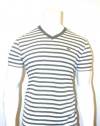 Lacoste Men's Striped V-neck T-shirts