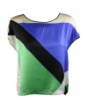 Robert Rodriguez Women's Mondrian Silk Top