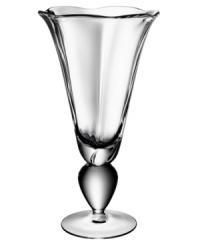 In a size perfect for small or large bouquets, this graceful vase takes fresh inspiration from natural shapes. Part of the distinctive Linné collection, this piece is handmade in Sweden by Kosta Boda and designed by Goran Warff. In a size perfect for small or large bouquets, this graceful vase takes fresh inspiration from natural shapes. Part of the distinctive Linné collection, this piece is handmade in Sweden by Kosta Boda and designed by Goran Warff.