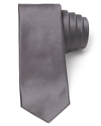 Solidify your look with a satiny silk tie from Theory, furnished with a slimmer width for modern appeal. Solidify your look with a satiny silk tie from Theory, furnished with a slimmer width for modern appeal.