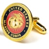Cufflinks Inc. Men's Us Marine Corp Cufflink, Red/Gold/Black, One Size