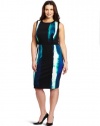 Calvin Klein Women's Plus-Size Combo Sheath Dress