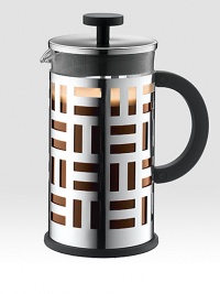 Developed to honor not only the great Irish designer Eileen Gray but also all of the coffee connoisseurs who frequent the bistros and cafes of Paris - Gray's adopted city. This elegant piece has all the wonderful advantages of French Press system- a solid, stainless steel frame protects the glass from knocks and bumps specifically designed to withstand the exacting conditions of busy cafe and restaurant use.8-cup/34-oz. Developed to honor not only the great Irish designer Eileen Gray but also all of the coffee connoisseurs who frequent the bistros and cafes of Paris - Gray's adopted city. This elegant piece has all the wonderful advantages of French Press system- a solid, stainless steel frame protects the glass from knocks and bumps specifically designed to withstand the exacting conditions of busy cafe and restaurant use.8-cup/34-oz.