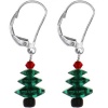 Austrian Crystal Christmas Tree Earrings MADE WITH SWAROVSKI ELEMENTS