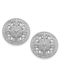 Versatile style. A must-have for any woman's jewelry collection, Eliot Danori's crystal stud earrings shine brightly whether you wear them for work or weekends. Set in silver tone mixed metal. Approximate diameter: 3/4 inch. Versatile style. A must-have for any woman's jewelry collection, Eliot Danori's crystal stud earrings shine brightly whether you wear them for work or weekends. Set in silver tone mixed metal. Approximate diameter: 3/4 inch.