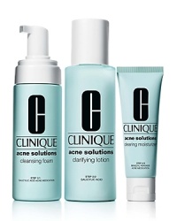 Perfect introduction to the Acne Solutions Clear Skin System. Acne Solutions Clear Skin System in a convenient starter kit. Contains a 4-week supply of all three stepscleanse, exfoliate, moisturize. It's the perfect introduction to the complete system and to the benefit of using all three steps. Perfect introduction to the Acne Solutions Clear Skin System. Acne Solutions Clear Skin System in a convenient starter kit. Contains a 4-week supply of all three stepscleanse, exfoliate, moisturize. It's the perfect introduction to the complete system and to the benefit of using all three steps.