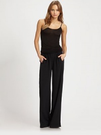 Exquisite silk and four-pocket styling give this casual-cool silhouette a dose of luxury. Button closureSlash pocketsBack slash pocketsRise, about 8½Inseam, about 34SilkDry cleanImportedModel shown is 5'10 (177cm) wearing US size Small. Exquisite silk and four-pocket styling give this casual-cool silhouette a dose of luxury. Button closureSlash pocketsBack slash pocketsRise, about 8½Inseam, about 34SilkDry cleanImportedModel shown is 5'10 (177cm) wearing US size Small.