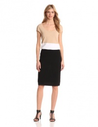 Jones New York Women's Mixed Media Sleeveless Dress Jones New York Women's Mixed Media Sleeveless Dress