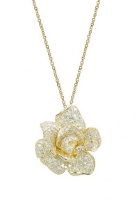 Effy Jewlery Jardin Pave Rose Diamond Pendant, 1.33 TCW Effy Jewlery Jardin Pave Rose Diamond Pendant, 1.33 TCW
