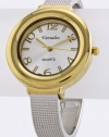 Fashion Jewelry - ROUND CASE CUFF WATCH- By Fashion Destination | Free Shipping (Gold/Silver)