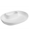 Set 5-star standards for your table with this sleek chip and dip from Hotel Collection. Balancing a delicate look and exceptional durability, this translucent serveware is designed to cater virtually any occasion. Complements Link and Bone China dinnerware.