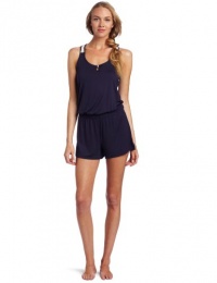 Josie by Natori Sleepwear Women's Bardot 3 Inch Inseam Romper Josie by Natori Sleepwear Women's Bardot 3 Inch Inseam Romper