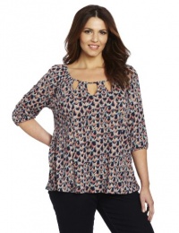 Lucky Brand Women's Plus-Size Deco Shells Kayla Top Lucky Brand Women's Plus-Size Deco Shells Kayla Top