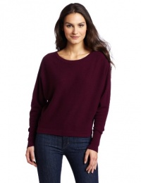 BCBGMAXAZRIA Women's Camille Cropped Dolman Sweater, Deep Port, Small BCBGMAXAZRIA Women's Camille Cropped Dolman Sweater, Deep Port, Small