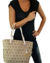 Michael Kors Signature Monogram Women's Tote Beige