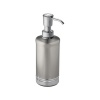 InterDesign York Metal Soap Pump, Split Finish Stainless Steel