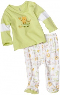 Absorba Baby-Boys Newborn 2-Piece Jungle Friends Footed Pant Set Absorba Baby-Boys Newborn 2-Piece Jungle Friends Footed Pant Set